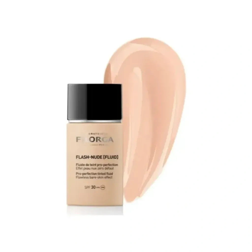 Product image - filorga-flash-nude-fluid-fluido-colorato-perfezionante-pelle-nuda-effetto-zero-difetti-colore-beige-spf-30-978400719-1024.webp