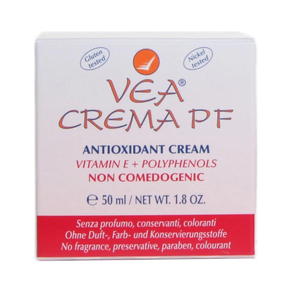 VEA CREMA PF Antioxidant Face Cream | Vitamin E + Polyphenols | Non-Comedogenic | 50ml
