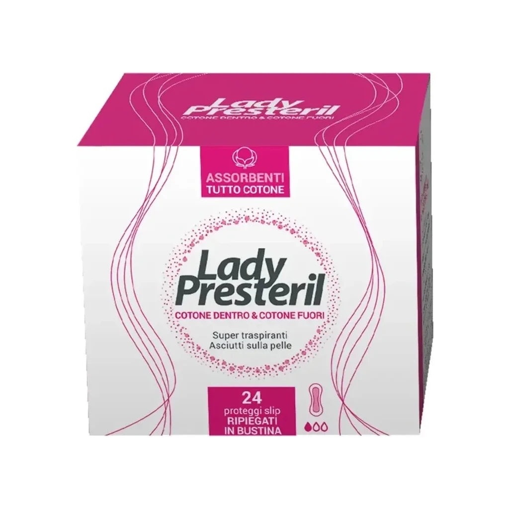 Lady Presteril Cotton Panty Liners | Super Breathable 24 Count