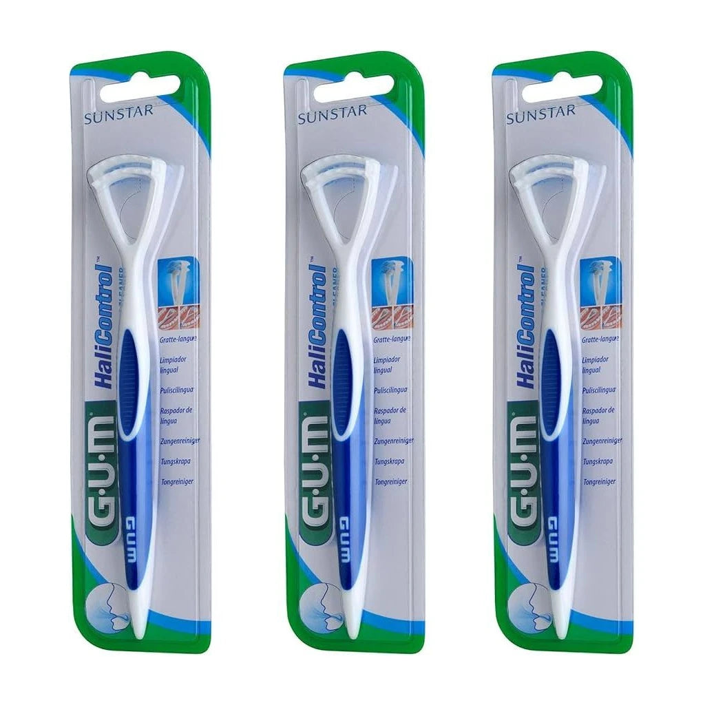 GUM HaliControl Tongue Cleaner: For Fresh Breath & Deep Oral Hygiene