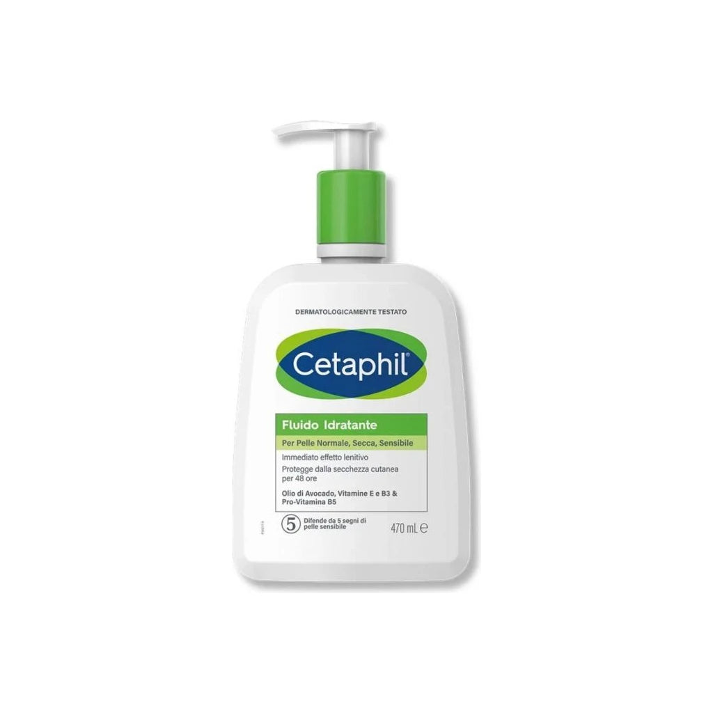 Cetaphil Moisturizing Fluid 470ml: 48h Hydration for Normal, Dry, Sensitive Skin