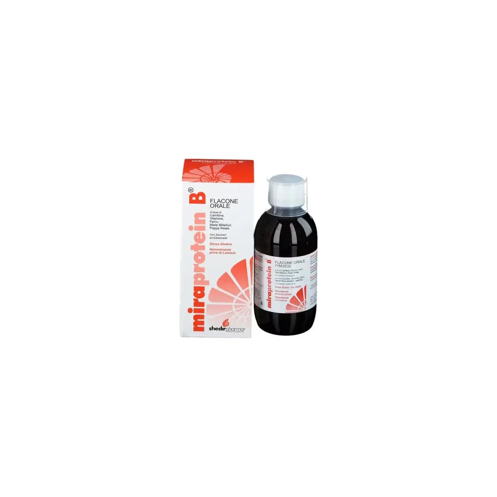 Miraprotein B Oral Syrup 200ml - Vitamins, Iron & Royal Jelly for Energy & Wellness