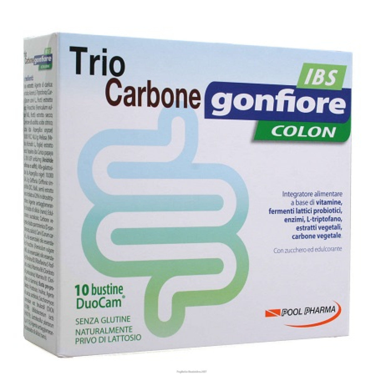 Triocarbone Gonfiore Ibs 10 Buste Duocam Da 2g+1.5g