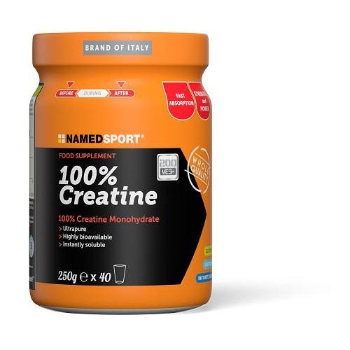 100% CREATINA 250 g - Integratore per aumentare le prestazioni fisiche durante l'attività intensa