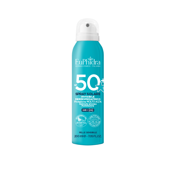 Euphidra - Latte Solare Spray Invisibile Bambini Confezione 200ml