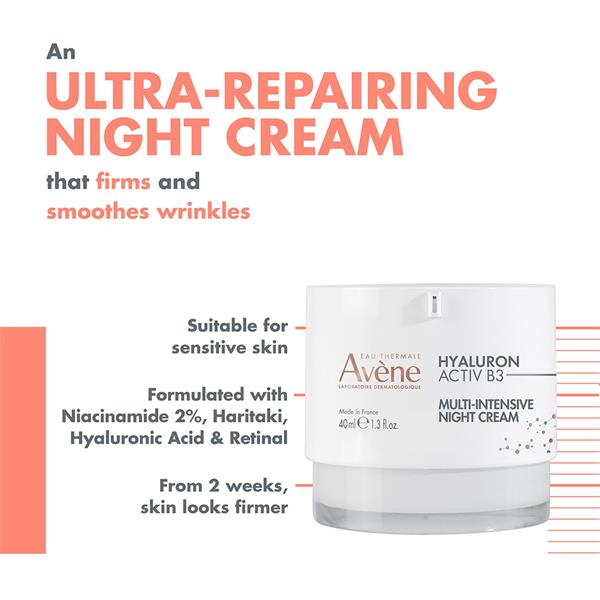 Avene Hyaluron Active B3 night cream 40 ml