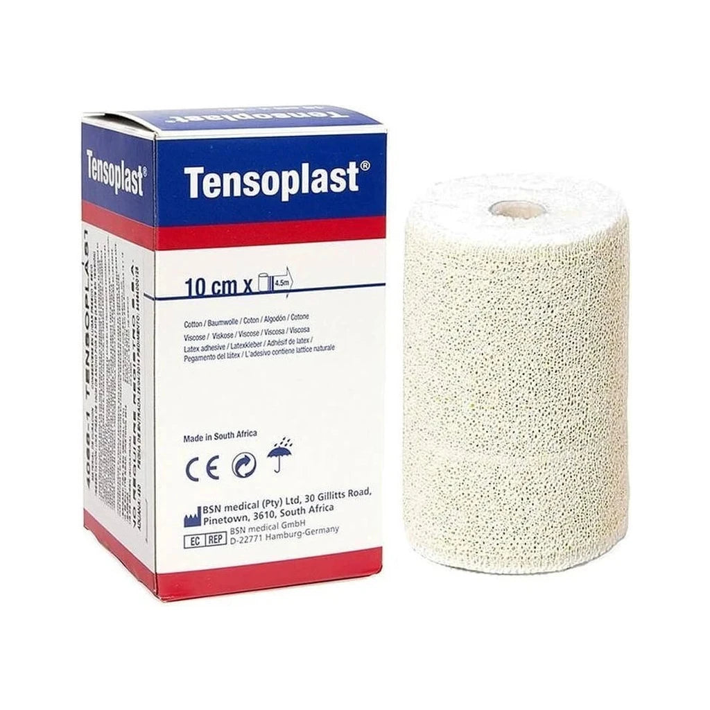 Venda Elástica Adhesiva Tensoplast 10cm x 4.5m | Primeros Auxilios