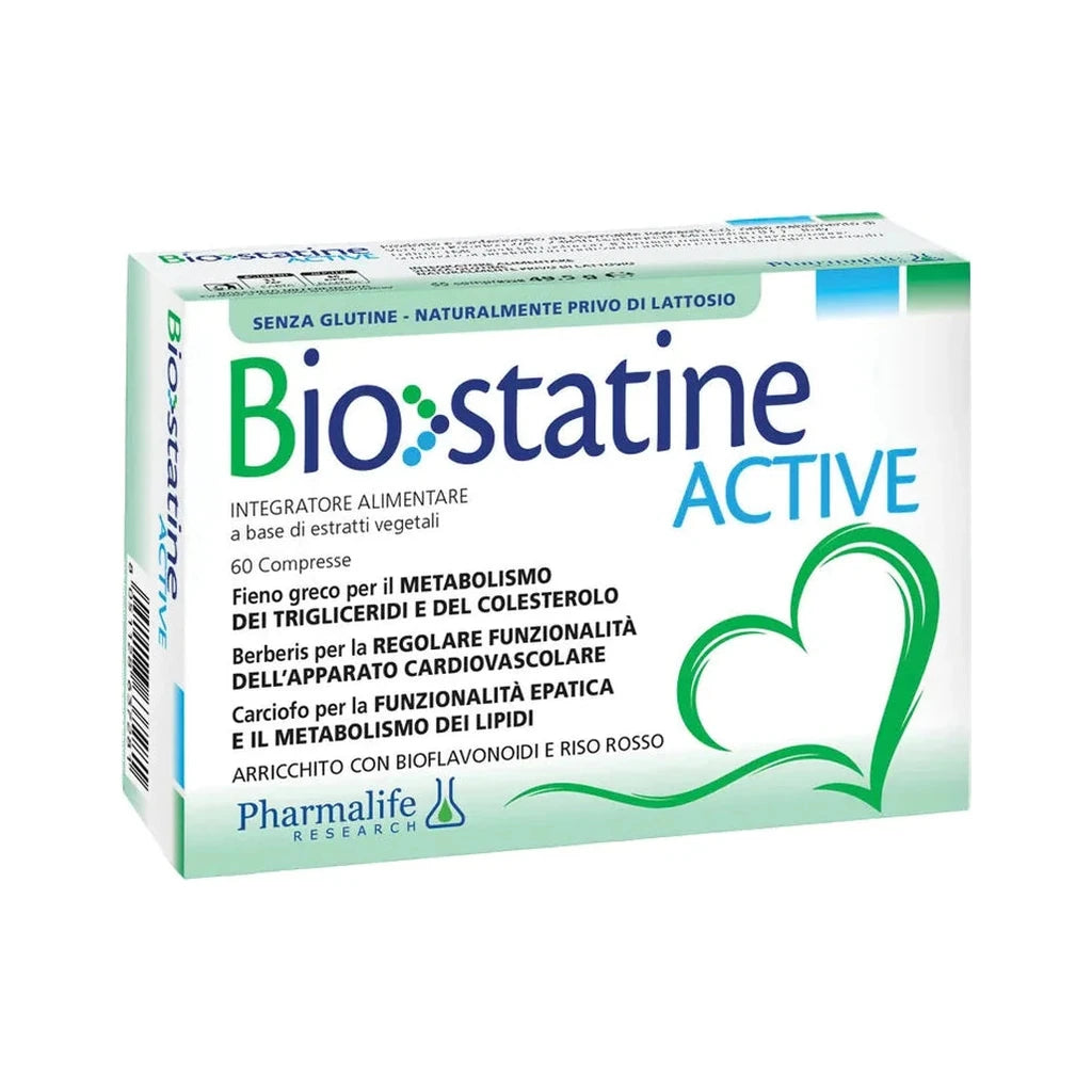 BIOSTATINE ACTIVE 60 Tablets | Cholesterol & Triglyceride Support Supplement