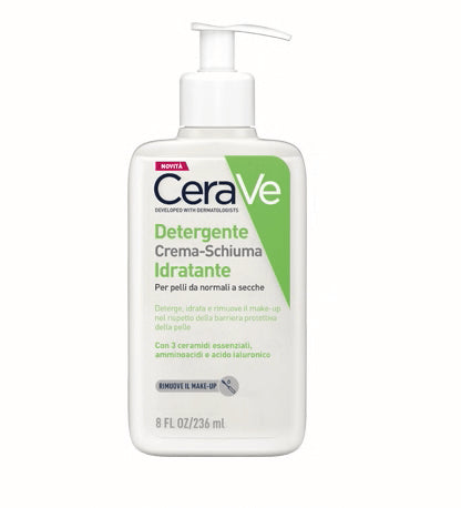 CeraVe Detergente Crema Schiuma Idratante 236 ml