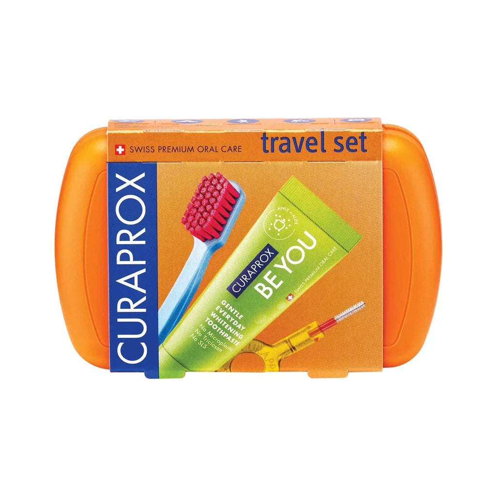 Curaprox Orange Travel Set: Complete Oral Hygiene On The Go