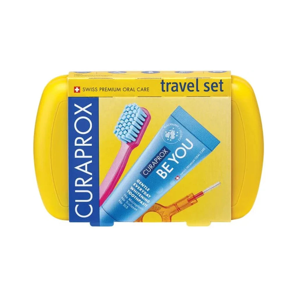 Curaprox Travel Set Yellow | Compact Oral Care for Travel