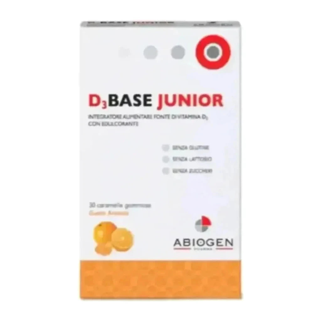 D3Base Junior gusto Arancia 30 caramelle gommose