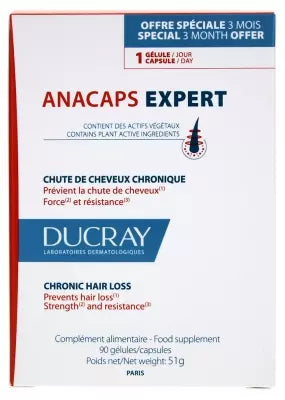 ANACAPS EXPERT Integratore alimentare per capelli 90 capsule