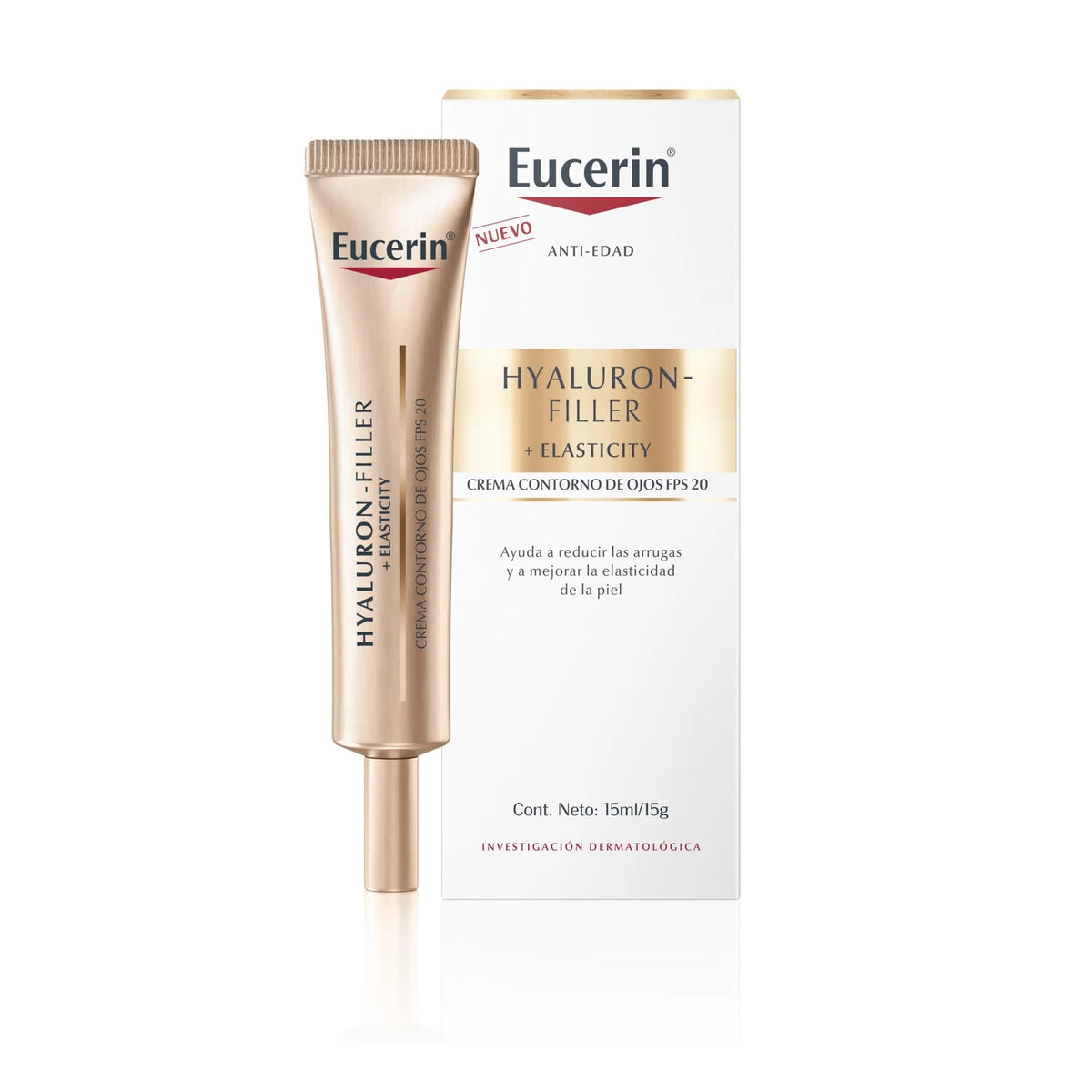 Eucerin Hyaluron-Filler+Elasticity Occhi SPF15 15 Ml