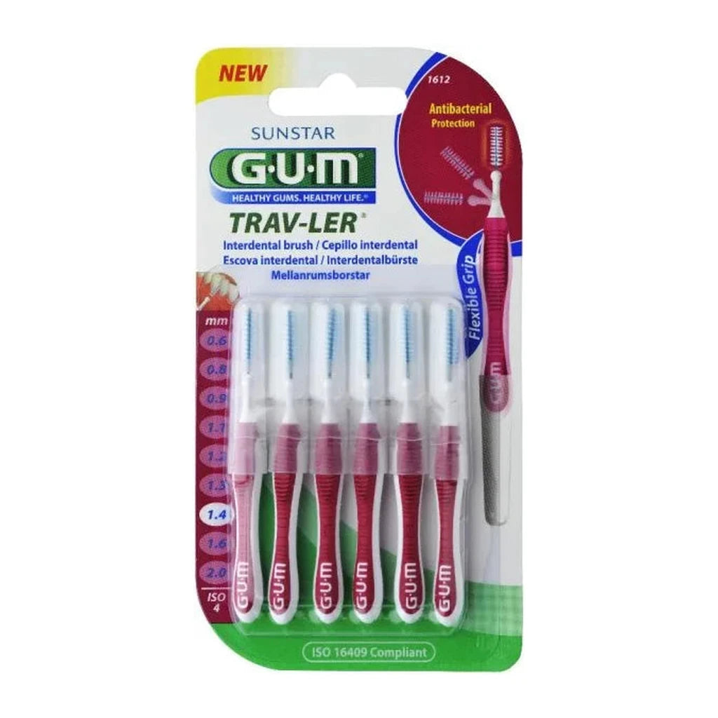 GUM TRAV-LER Interdental Brushes 1.4mm | Deep Cleaning for Healthy Gums