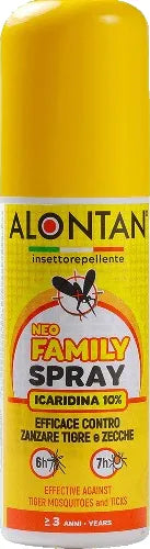 ALONTAN Neo Family Spray Répulsif Insectes Icaridine 10% - Moustiques Tigres & Tiques