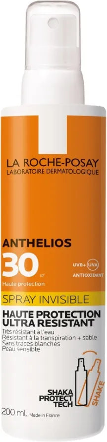 La Roche-Posay Anthelios Shaka Spray Invisible SPF 30 - Haute Protection Solaire Peau Sensible