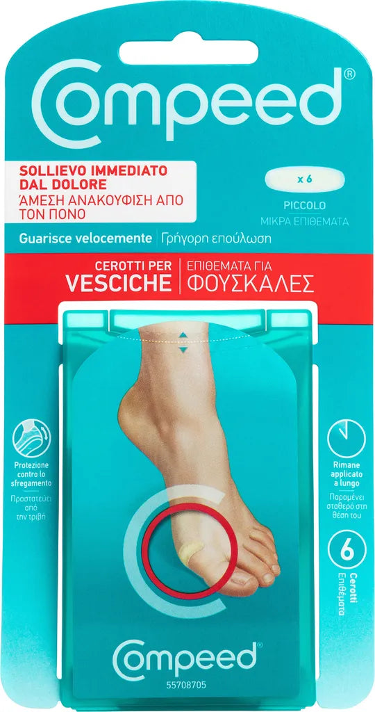 First Aid Only – Cerotti Per Vesciche 6 Pezzi | Idrogel Trasparente, Lenitivo E Idrorepellente