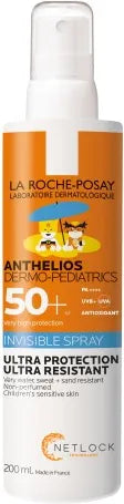 La Roche-Posay Anthelios Dermo-Pediatrics Spray Solaire Invisible SPF 50+ Enfants Peau Sensible