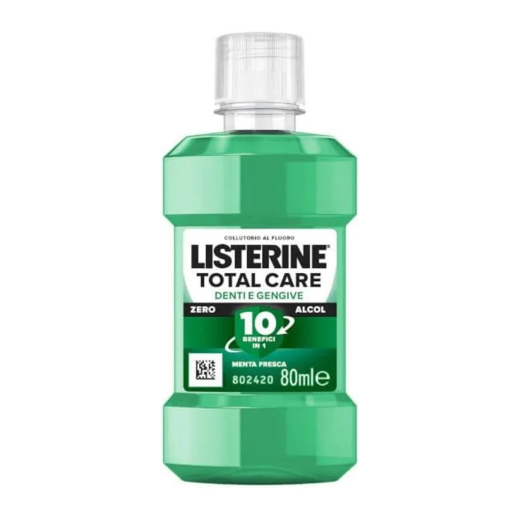 Listerine Total Care Teeth & Gums 80ml - 10-in-1 Alcohol-Free Mouthwash