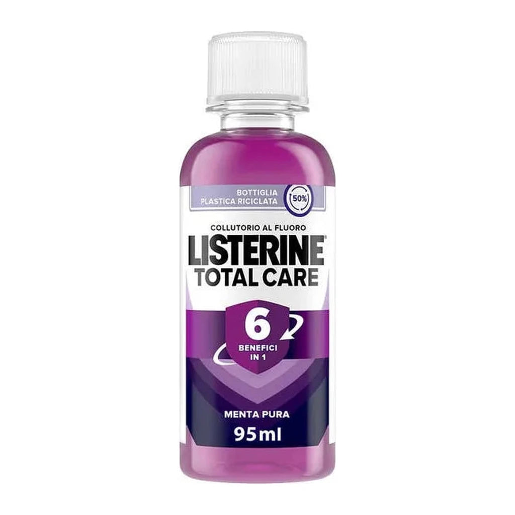 LISTERINE TOTAL CARE Fluoride Mouthwash Pure Mint 95ml - 6 Benefits in 1