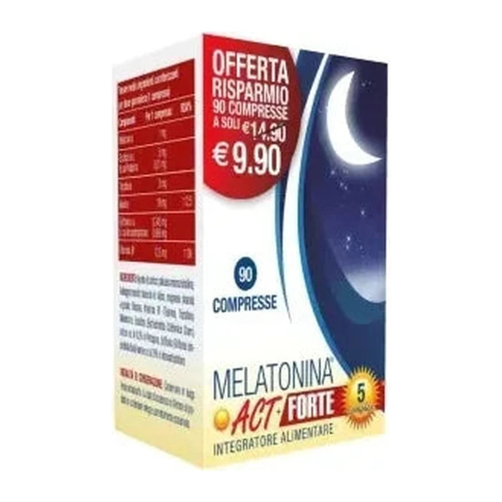 Melatonin ACT Forte 90 Tablets | Natural Sleep Aid Supplement