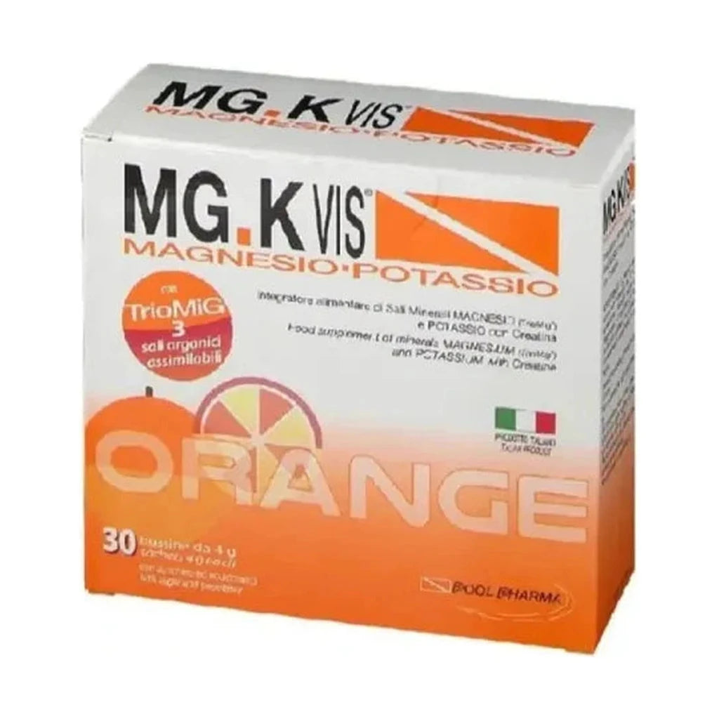 Mg.k vis magnesio and potassio orange 30 sachets
