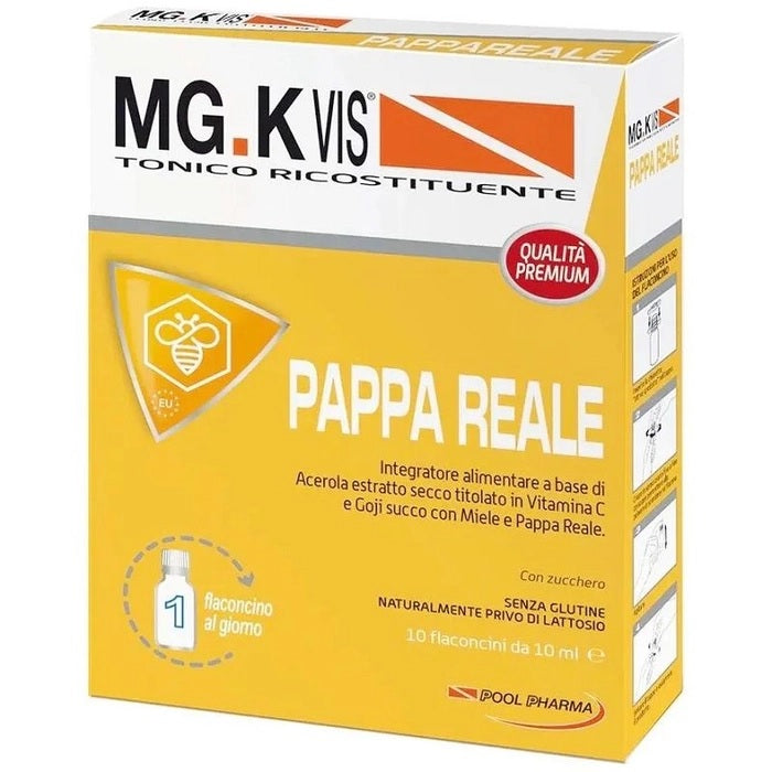 Mgk Vis Tonico Ricostituente Pappa Reale 10 Flaconcini da 10 ml