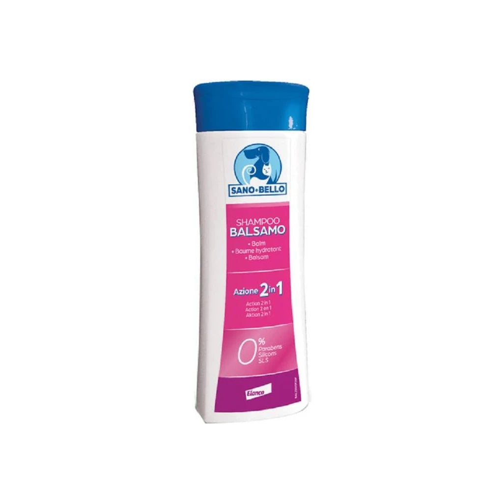 Sano & Bello 2in1 Hunde Shampoo & Balsam | Frei von Parabenen, Silikonen, SLS