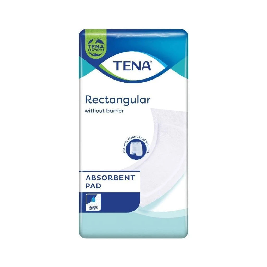 TENA Rectangular Absorbent Pad Without Barrier | Incontinence Protection 30 Count