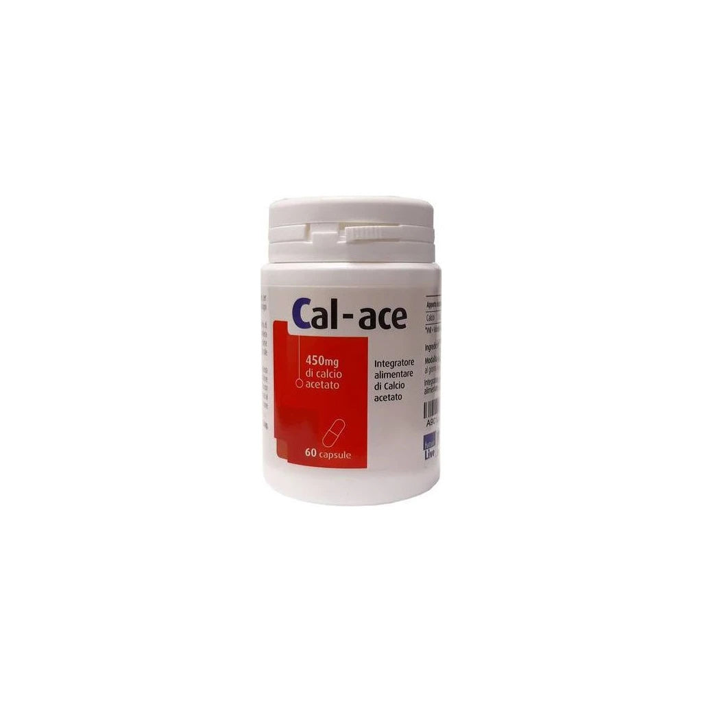 Cal-ace Calcium Acetate 60 Capsules | Bone & Teeth Supplement