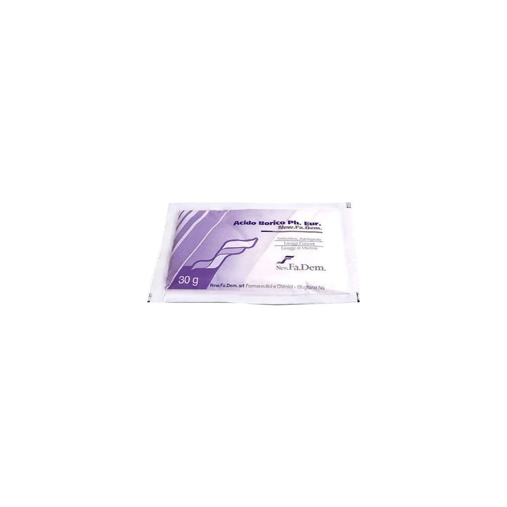 Boric Acid Powder FU 30g | Antiseptic & Astringent for Skin & Mucous Washes