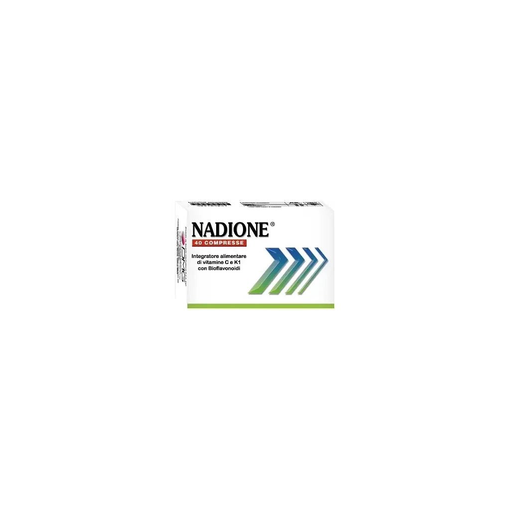 NADIONE 40 Tablets | Vitamin C, K1 & Bioflavonoids Supplement by DMG Italia
