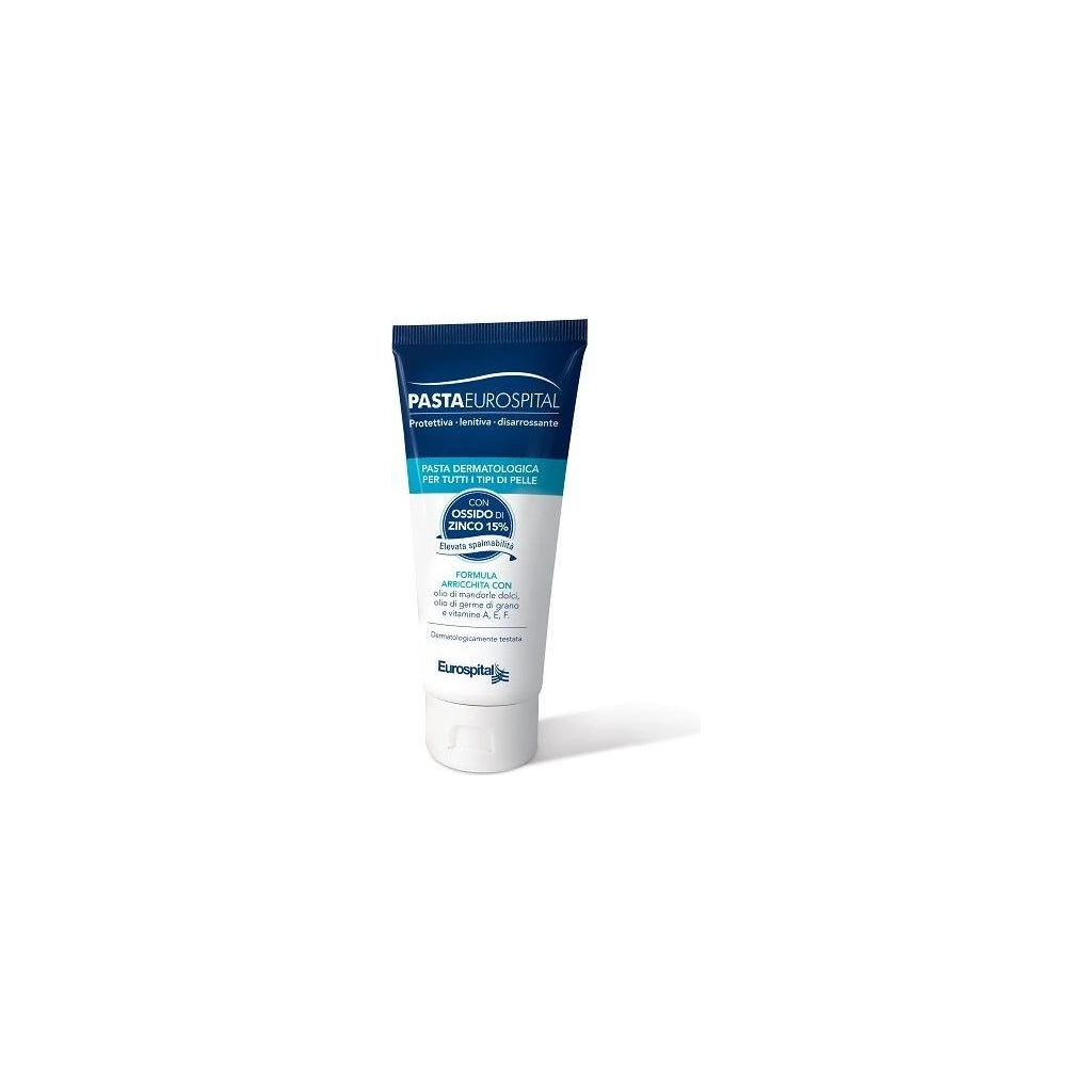 Eurospital Protective Dermatological Paste 15% Zinc Oxide, Soothing for Sensitive Skin 100ml