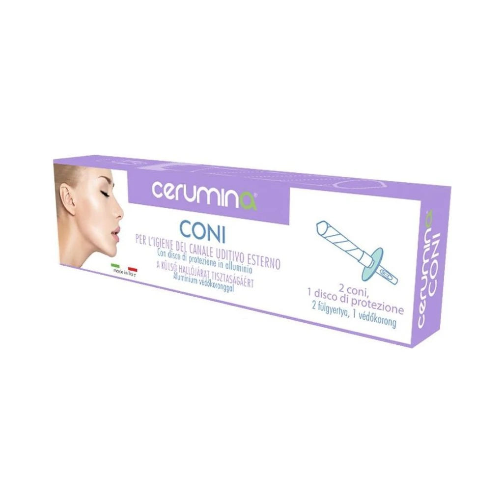 Cerumina Conos para Oídos 2pz - Higiene Natural del Canal Auditivo Externo