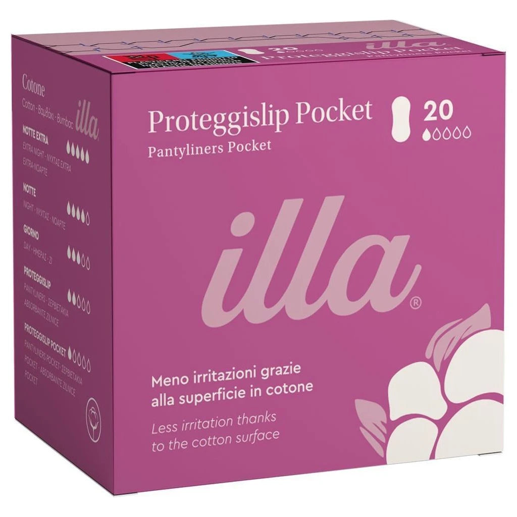 ILLA Protegeslips Pocket 20 uds - Confort Diario de Algodón