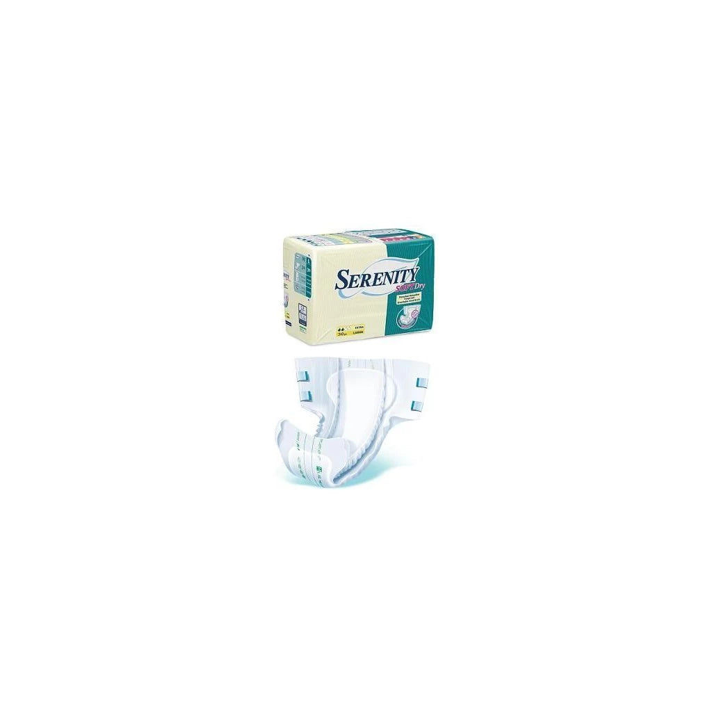 Serenity Classic Super Large Incontinence Diapers - Pack of 30