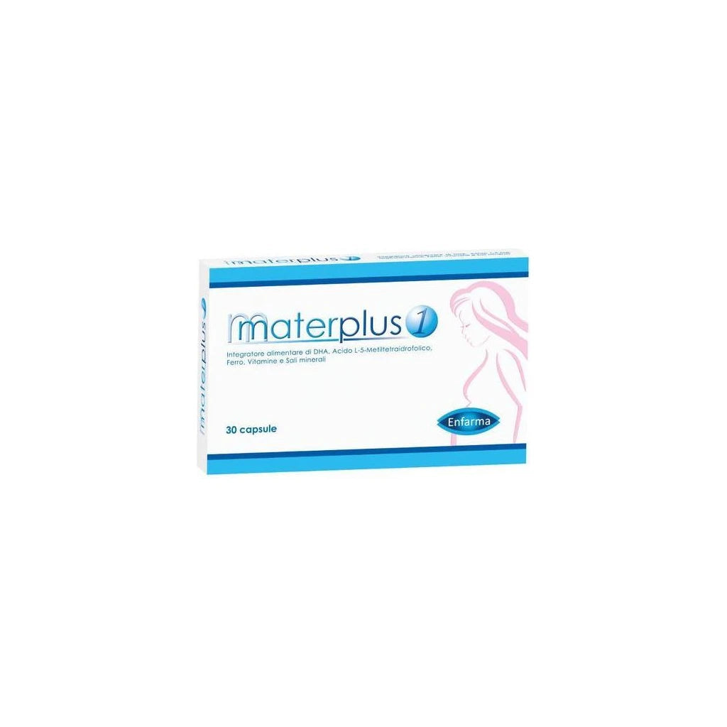 Materplus 1: Complément Grossesse DHA, Acide Folique, Fer & Vitamines - 30 Gélules