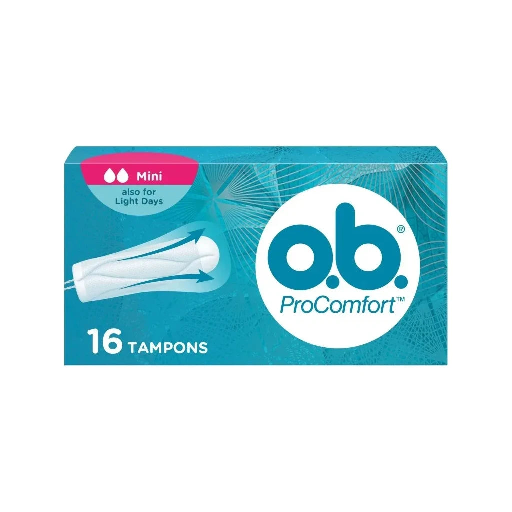 O.B. ProComfort Mini Tampons for Light Flow, 16 Count