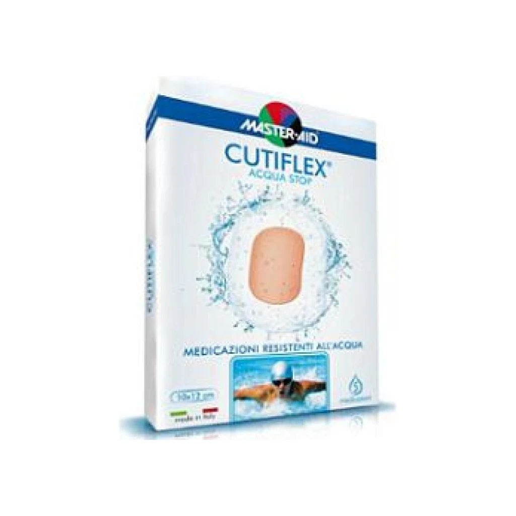 Master-Aid Cutiflex Acqua Stop Waterproof Plasters 10x8cm (5 Pieces)