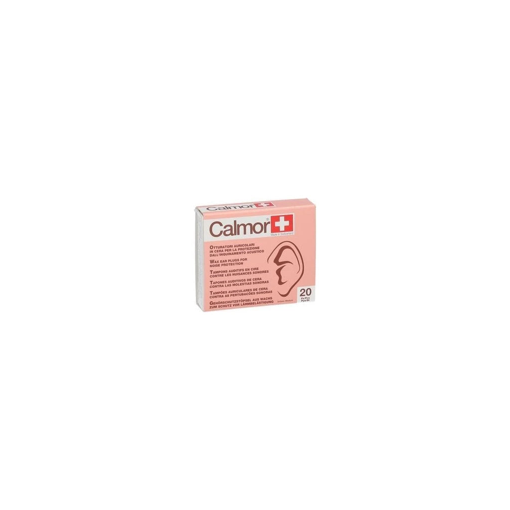 Calmor Wax Ear Plugs 20pcs - Noise Protection & Peaceful Sleep