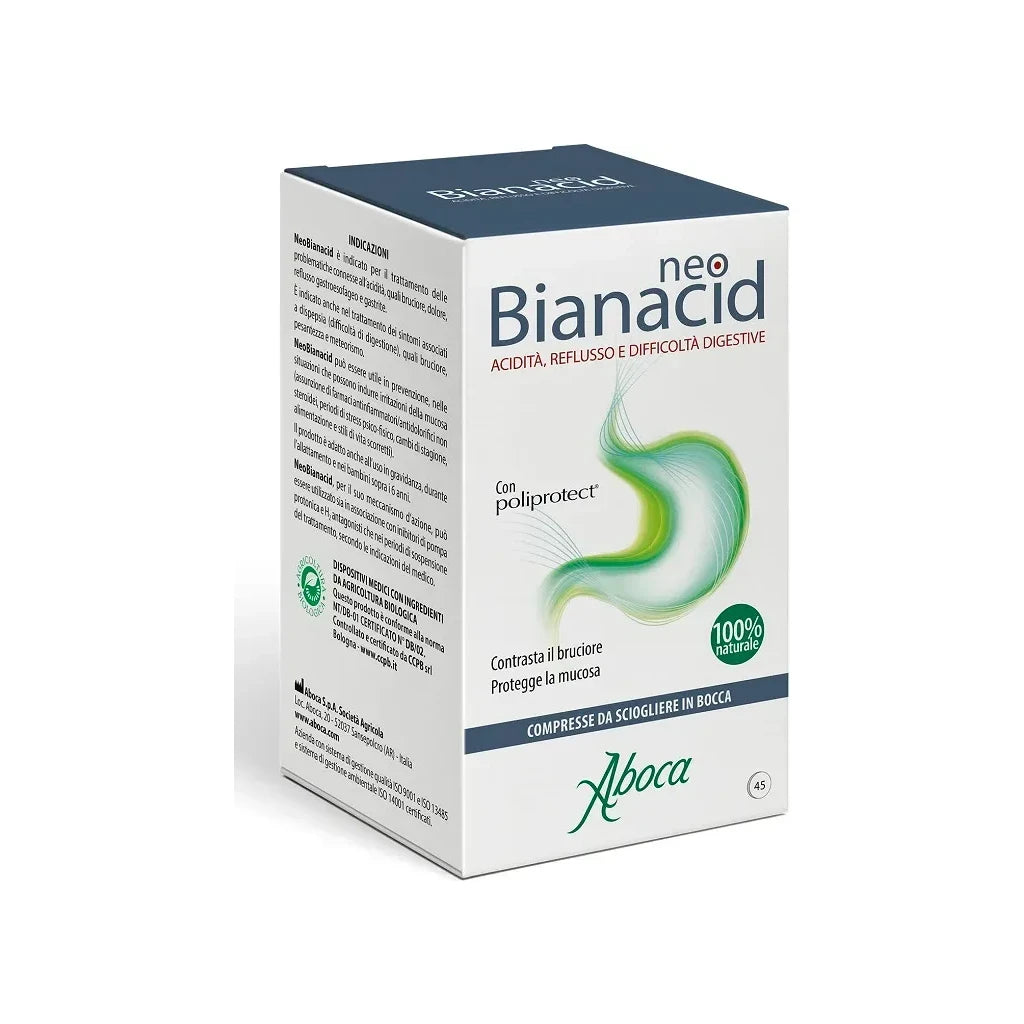 Aboca NeoBianacid - Kautabletten bei Sodbrennen, Reflux und Verdauungsbeschwerden