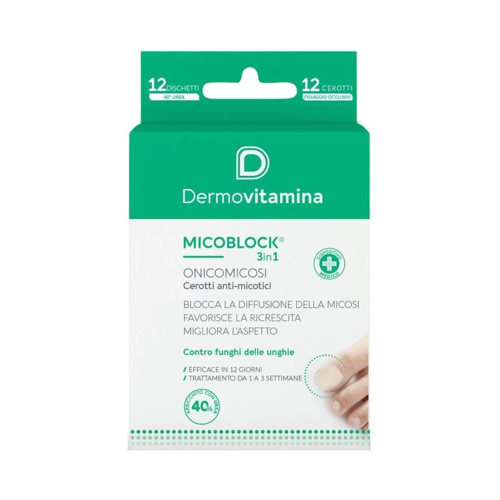 Dermovitamina Micoblock 3in1 | Anti-Fungal Nail Patches, Onychomycosis with Urea