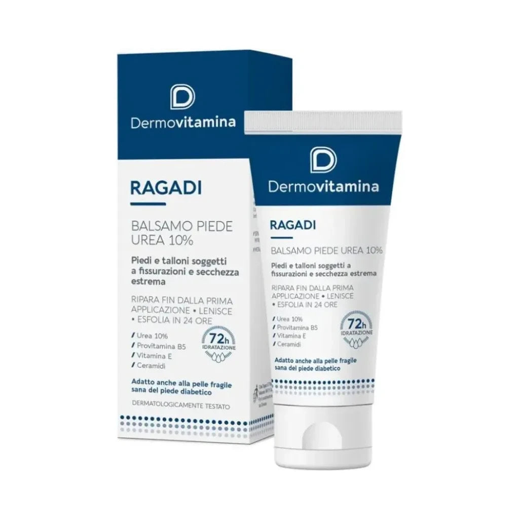 DERMOVITAMINA Rissige Füße Balsam Harnstoff 10% - Repariert & 72h Feuchtigkeit