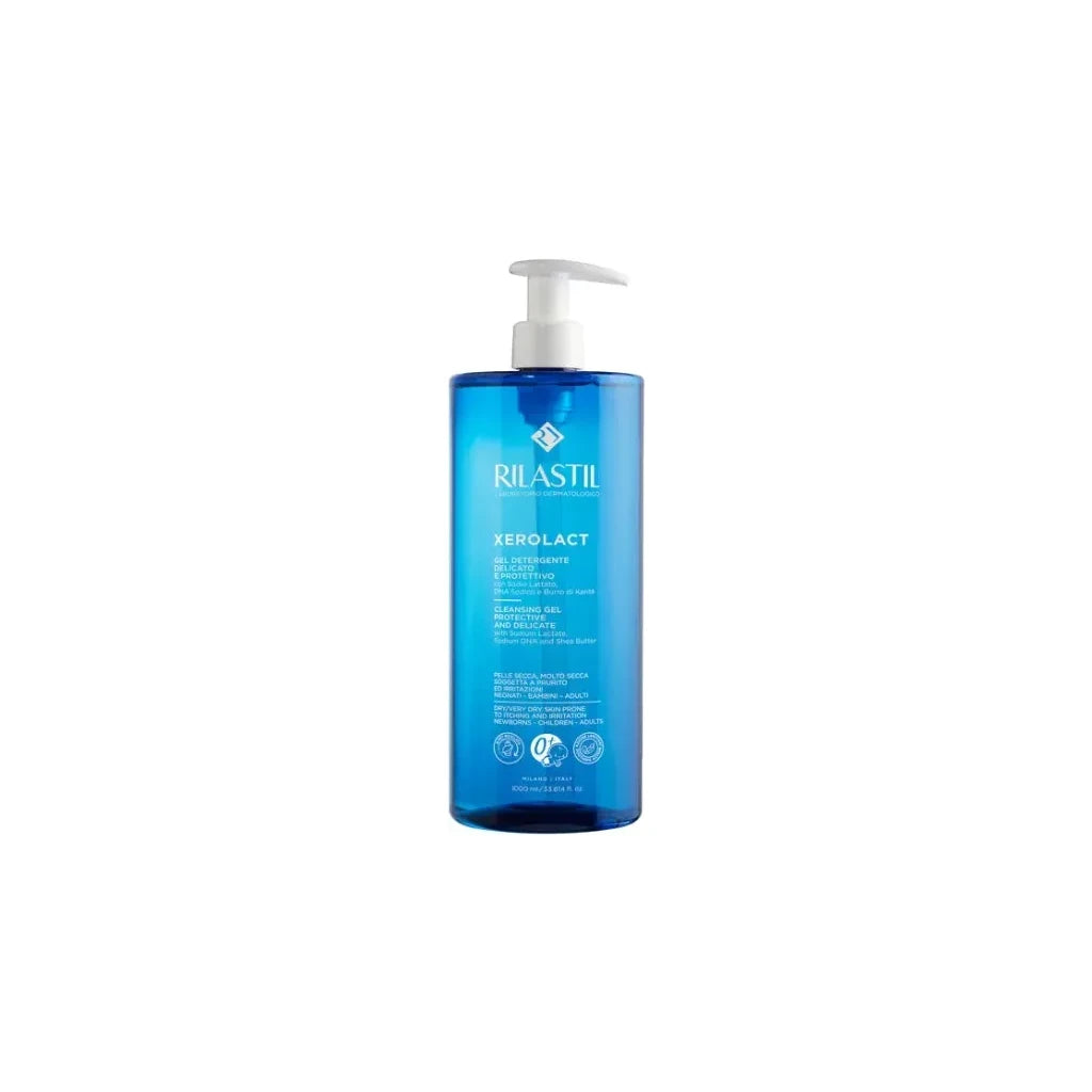 Rilastil Xerolact Reinigungs-Gel 1000ml | Trockene, Atopische & Empfindliche Haut