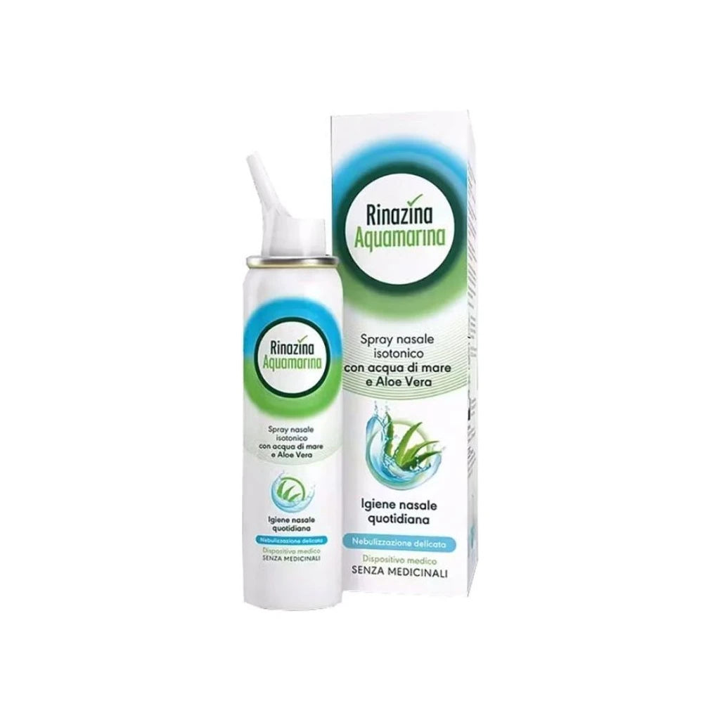Rinazina Aquamarina Plus Isotonisches Nasenspray 125ml - Tägliche Nasenhygiene