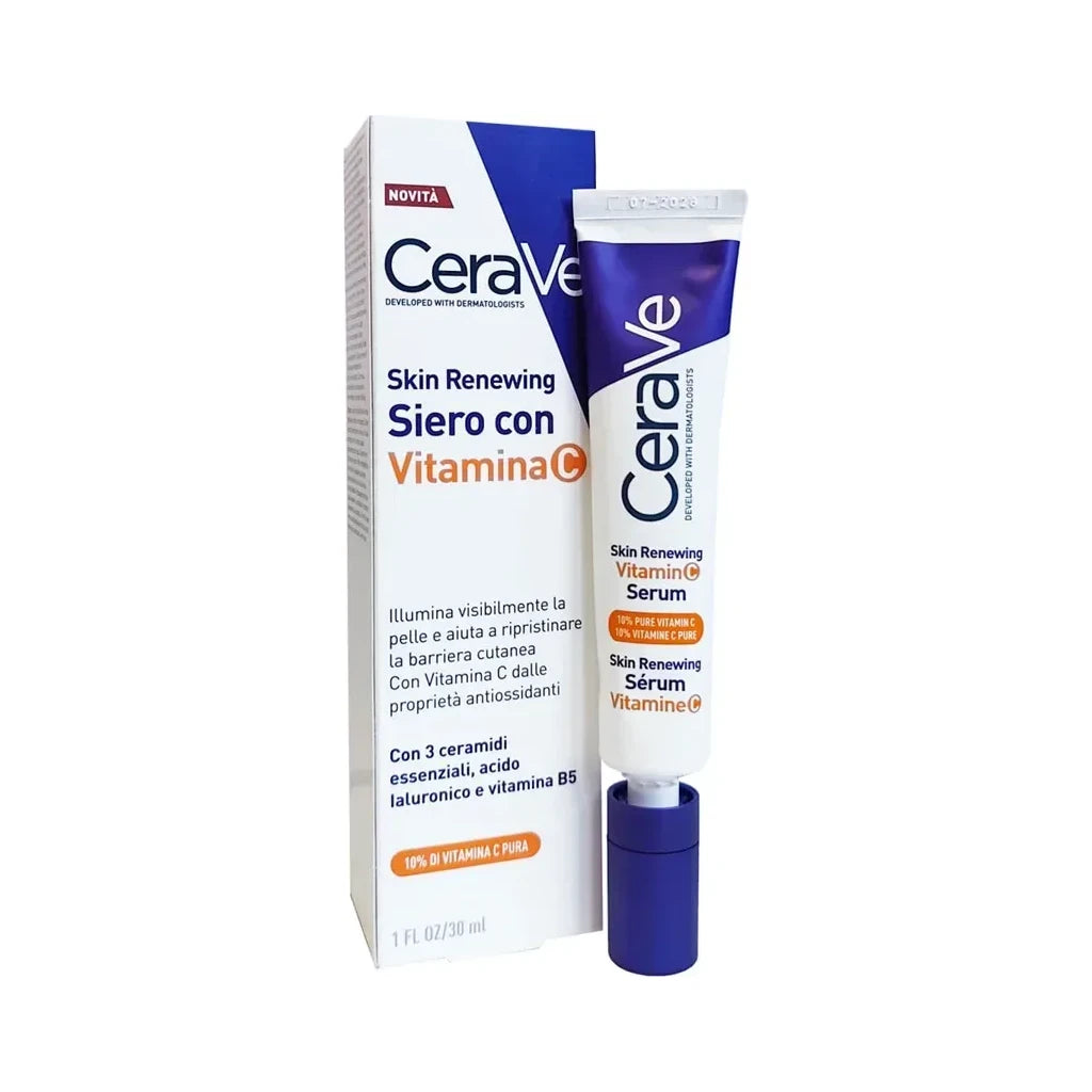 CeraVe Skin Renewing Vitamin C Serum | Brightening & Antioxidant Facial Treatment
