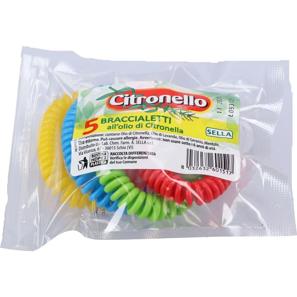 Bracelets Anti-Moustiques Citronnelle (5 Pcs) | Protection Naturelle Sella