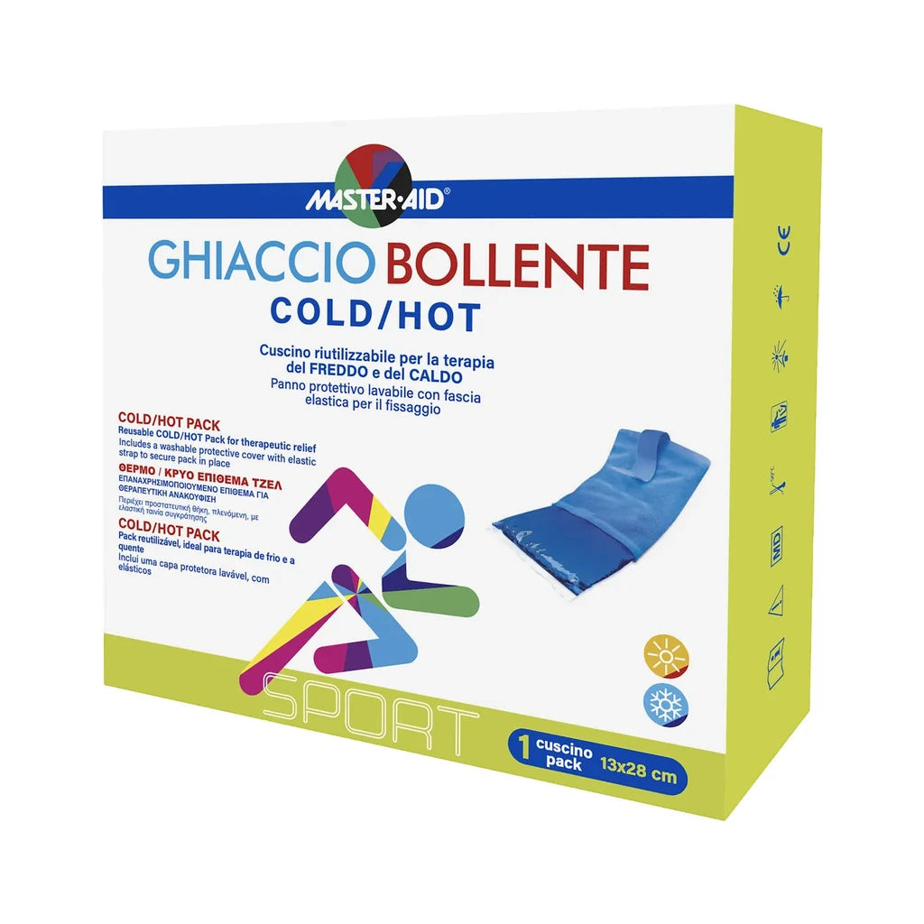 Master-Aid Sport Reusable Cold/Hot Pack 13x28 cm | Dual Therapy Pain Relief
