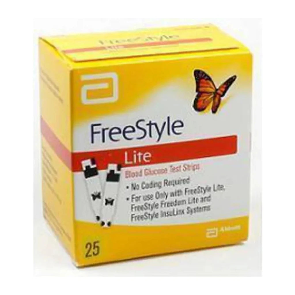 Tiras Reactivas Glucemia FreeStyle Lite - 25 Unidades | Abbott
